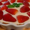 Strawberry Lemon Kefir Pie
