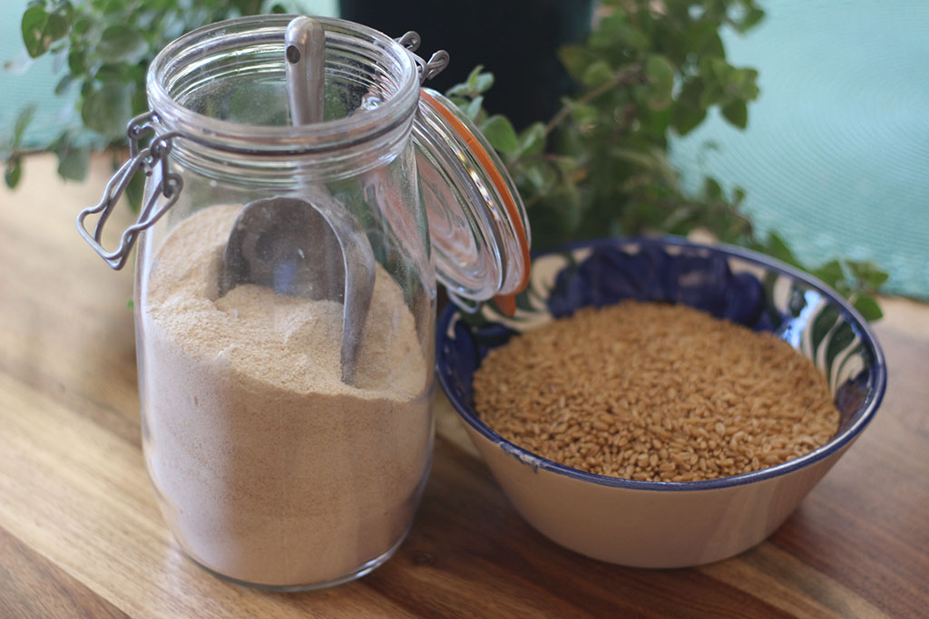 sprouted flour and grains