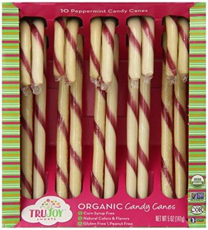 Tru Sweets Organic Candy Canes, 10-Count Canes (Pack of 6) - Cultured ...