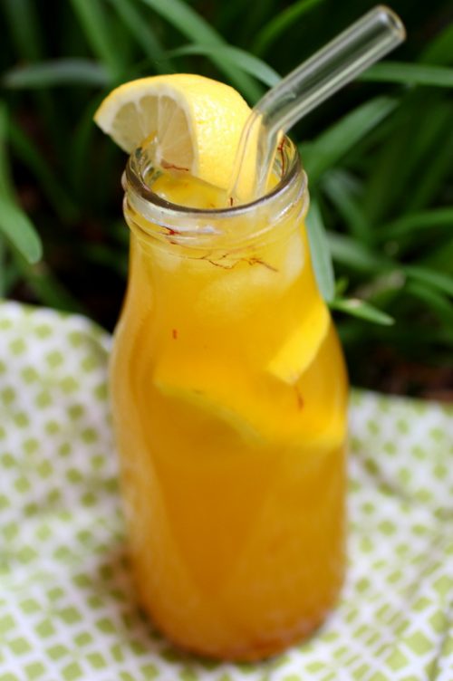 Coconut Water Kefir Saffron Lemonade - Cultured Food Life